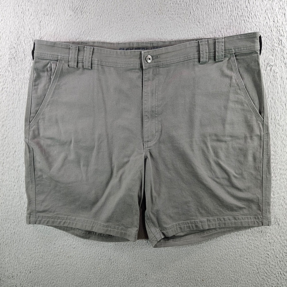 Duluth Trading Co Flex Fire Hose Shorts Mens 44 Gray Relaxed Fit Work Utility